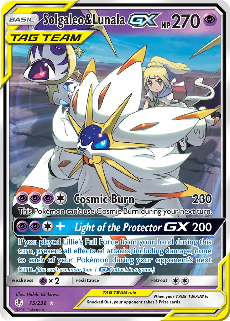 Solgaleo & Lunala-GX (Cosmic Eclipse) - Pokémon in TCG Land