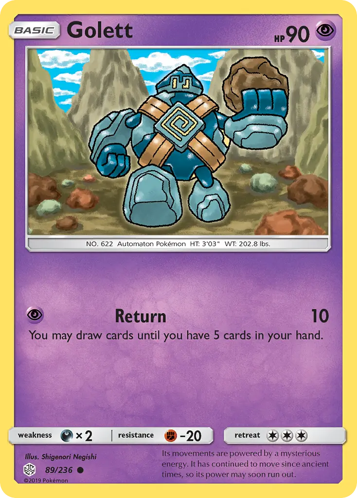 Golett (Cosmic Eclipse) - Pokémon in TCG Land México