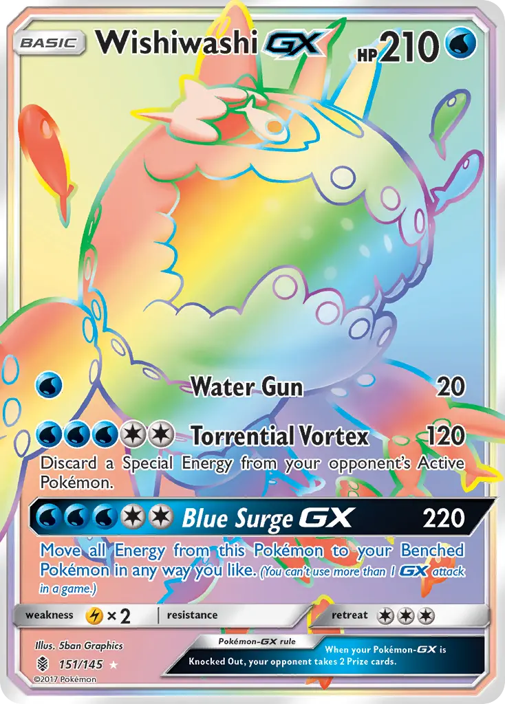 Wishiwashi-GX (Guardians Rising) - Pokémon in TCG Land