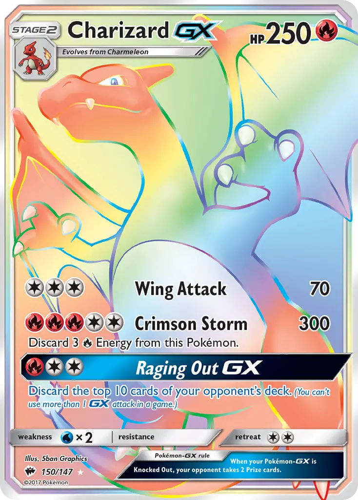 Charizard-GX (Burning Shadows) - Pokémon in TCG Land