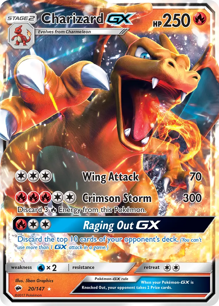 Charizard-GX (Burning Shadows) - Pokémon in TCG Land México