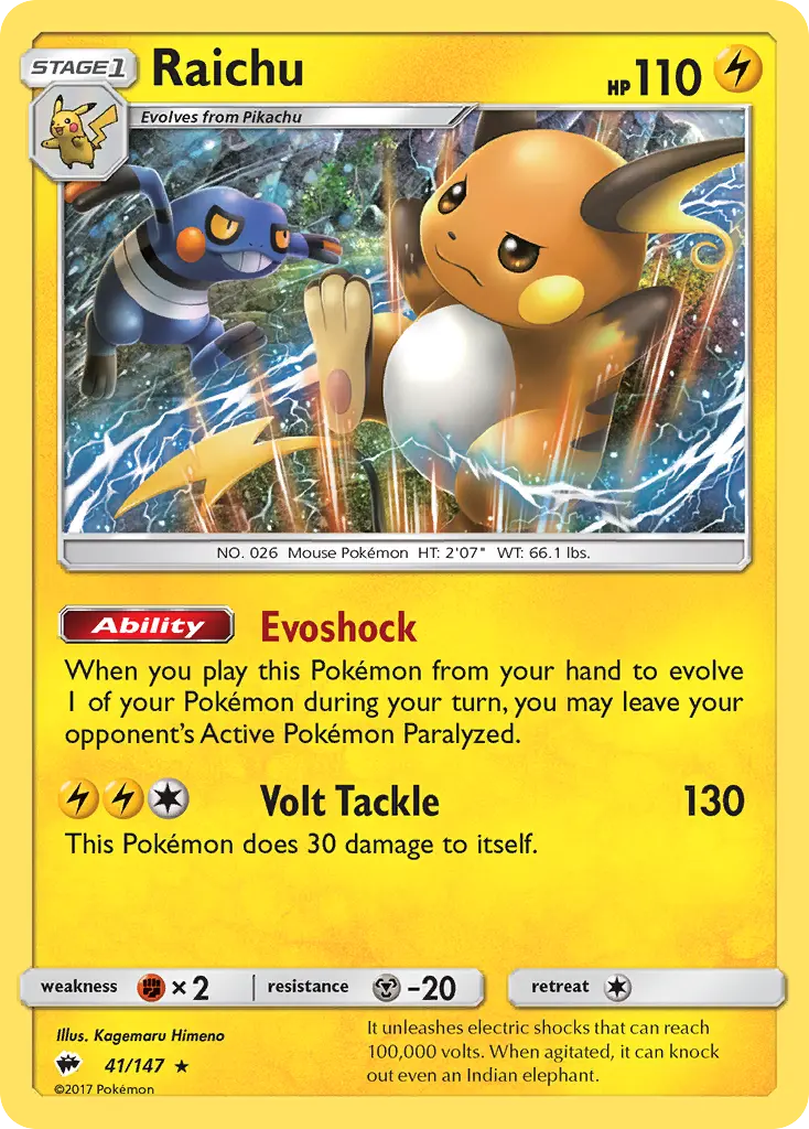 Raichu (Burning Shadows) - Pokémon in TCG Land México