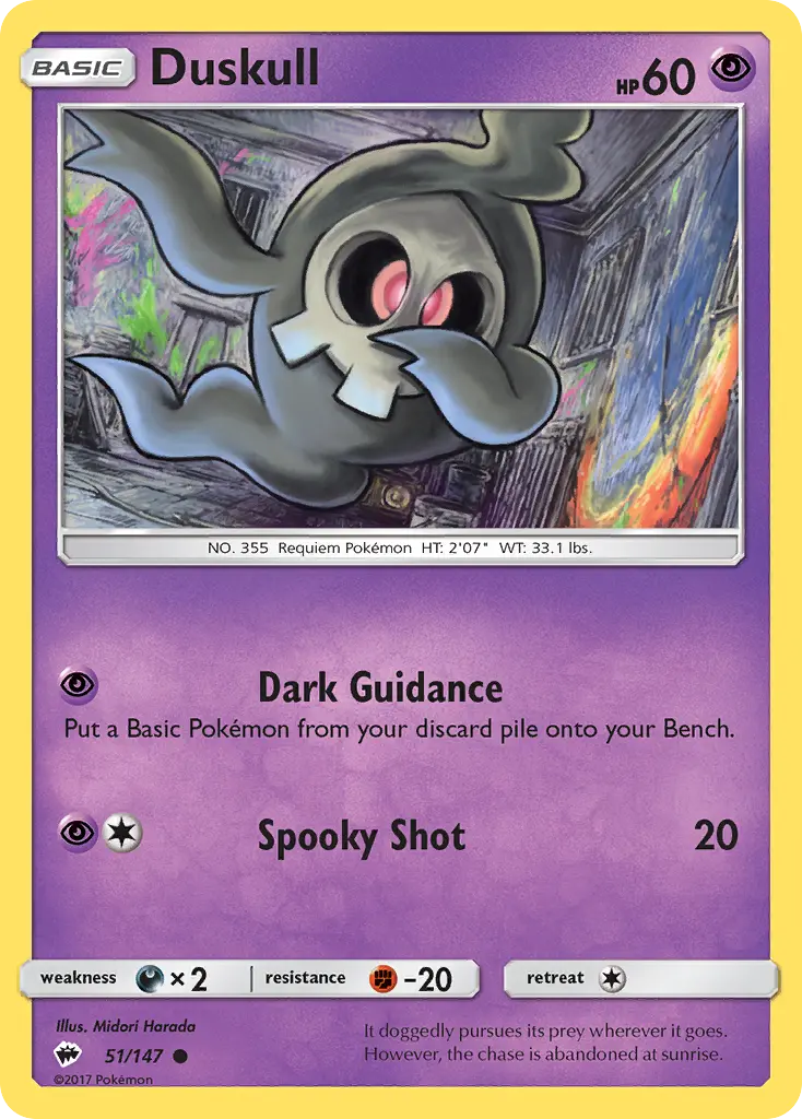 Duskull (Burning Shadows) - Pokémon in TCG Land México