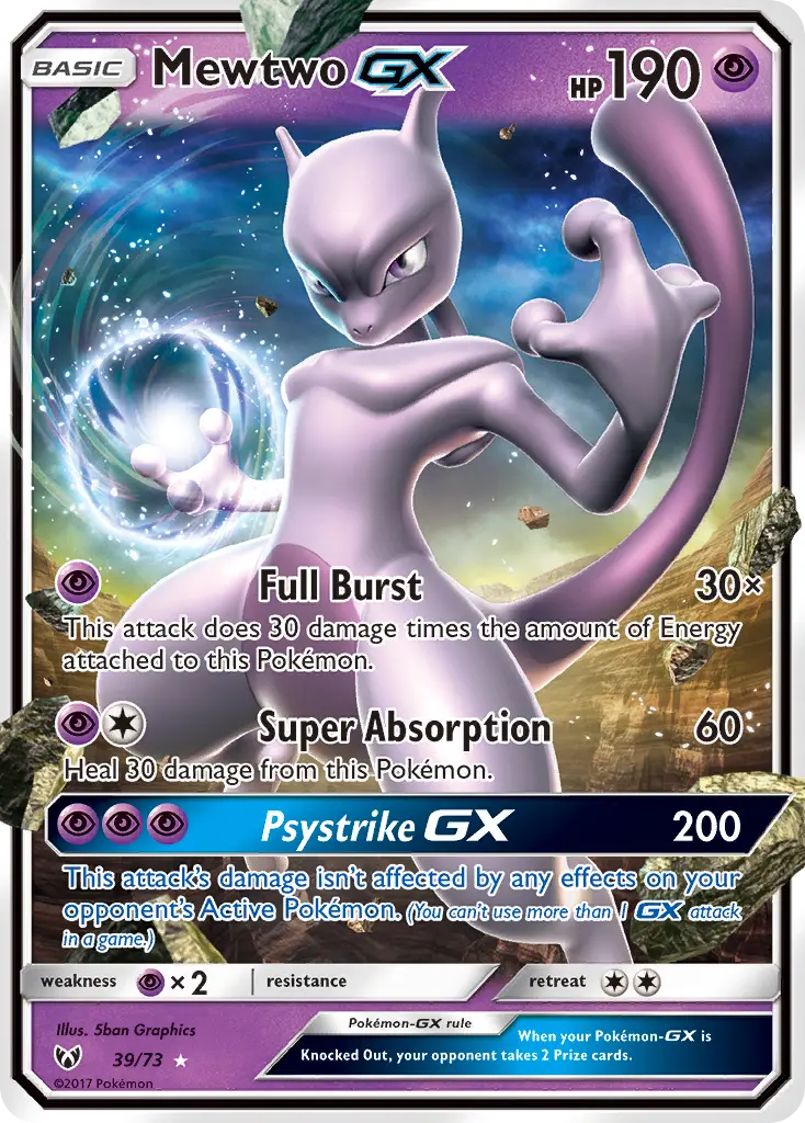 Mewtwo-GX (Shining Legends) - Pokémon in TCG Land México