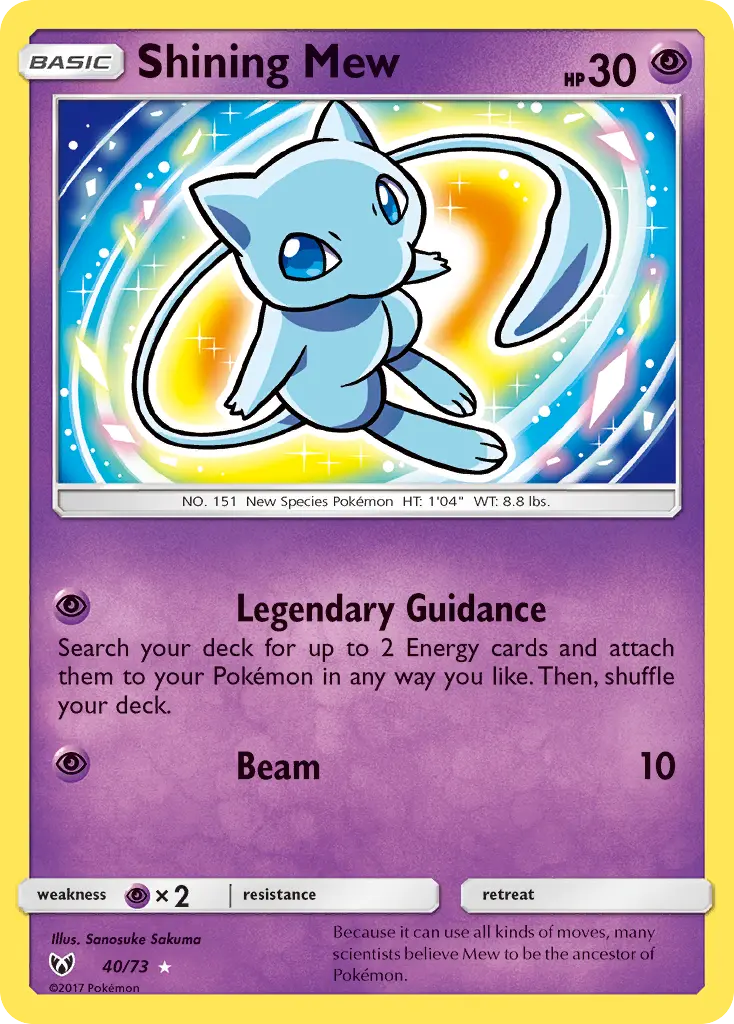 Shining Mew (Shining Legends) - Pokémon in TCG Land México