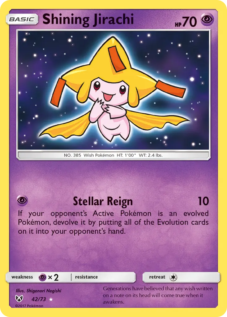 Shining Jirachi (Shining Legends) - Pokémon in TCG Land México