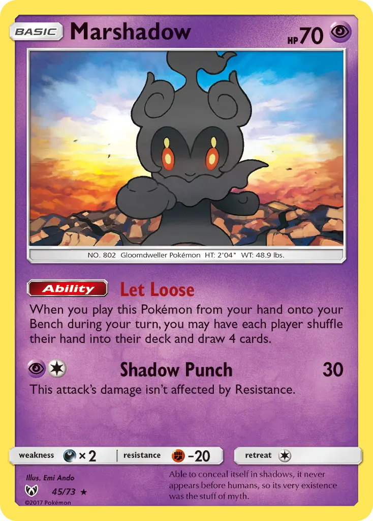 Marshadow (Shining Legends) - Pokémon in TCG Land