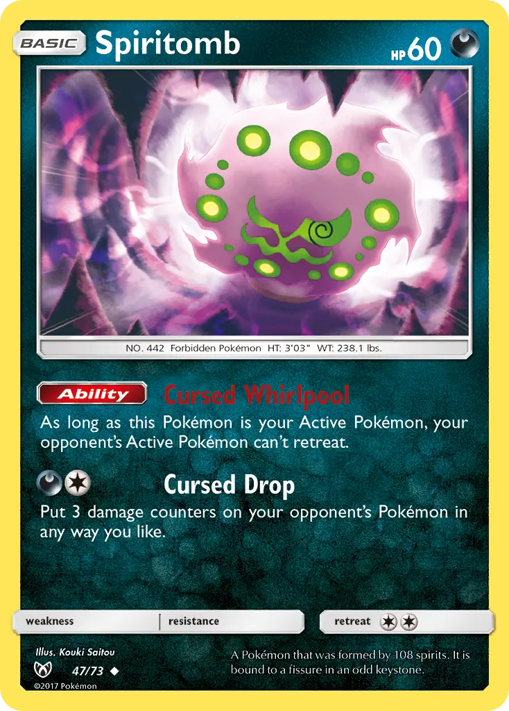 Spiritomb (Shining Legends) - Pokémon in TCG Land México