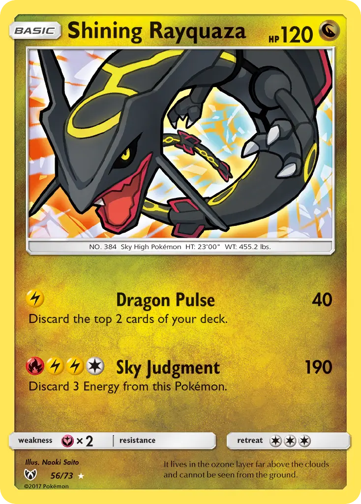 Shining Rayquaza (Shining Legends) - Pokémon in TCG Land México