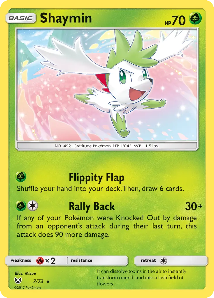 Shaymin (Shining Legends) - Pokémon in TCG Land México