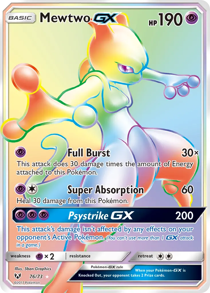 Mewtwo-GX (Shining Legends) - Pokémon in TCG Land