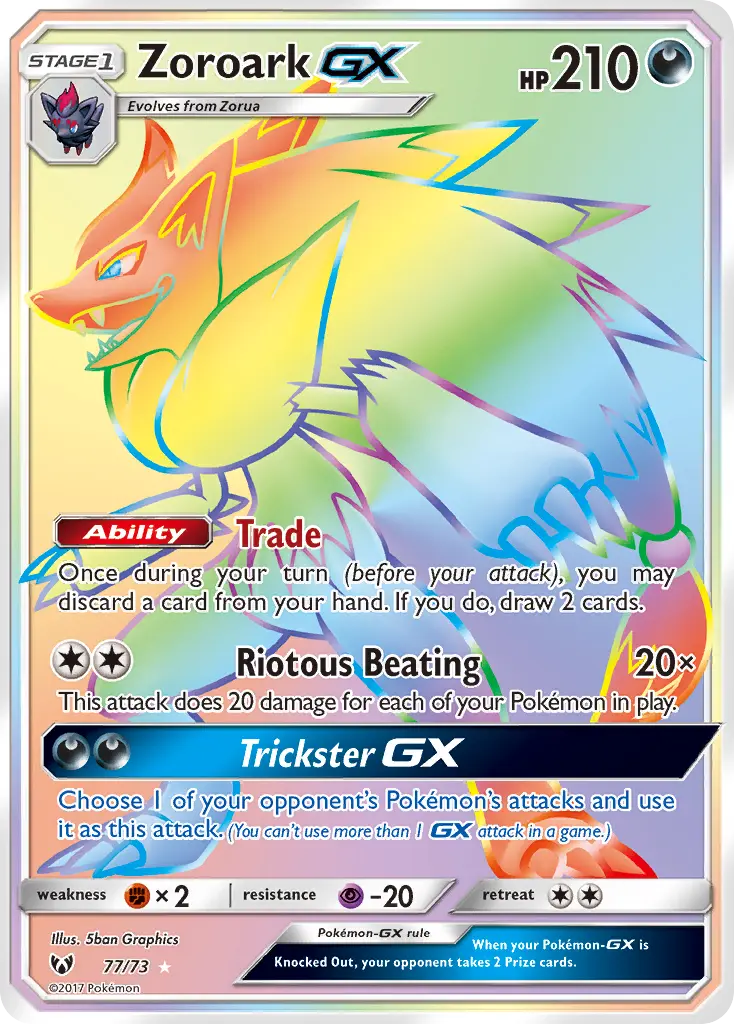 Zoroark-GX (Shining Legends) - Pokémon in TCG Land México
