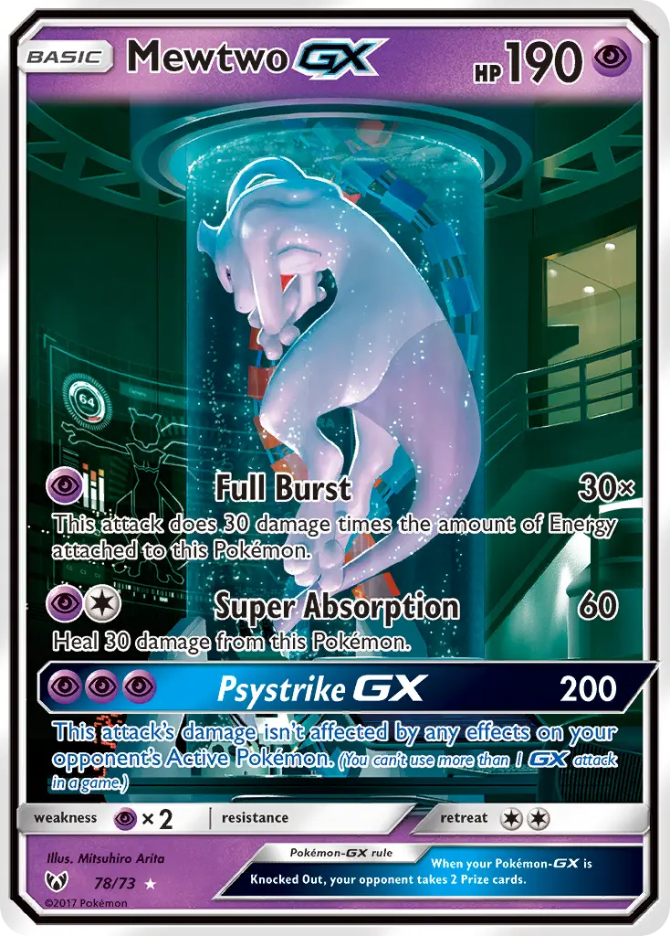 Mewtwo-GX (Shining Legends) - Pokémon in TCG Land México