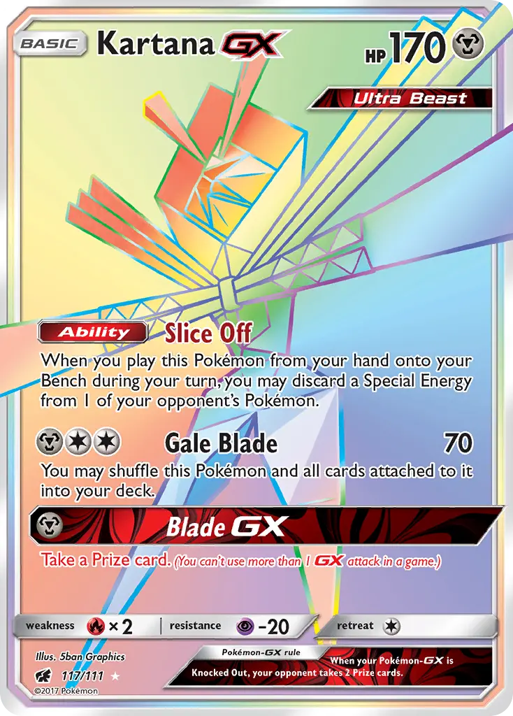 Kartana-GX (Crimson Invasion) - Pokémon in TCG Land México