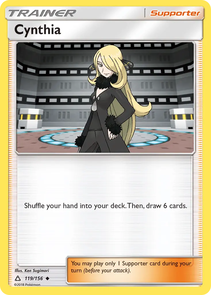 Cynthia (Ultra Prism) - Pokémon in TCG Land