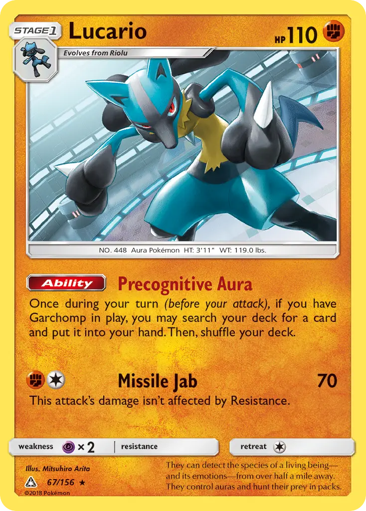 Lucario (Ultra Prism) - Pokémon in TCG Land México