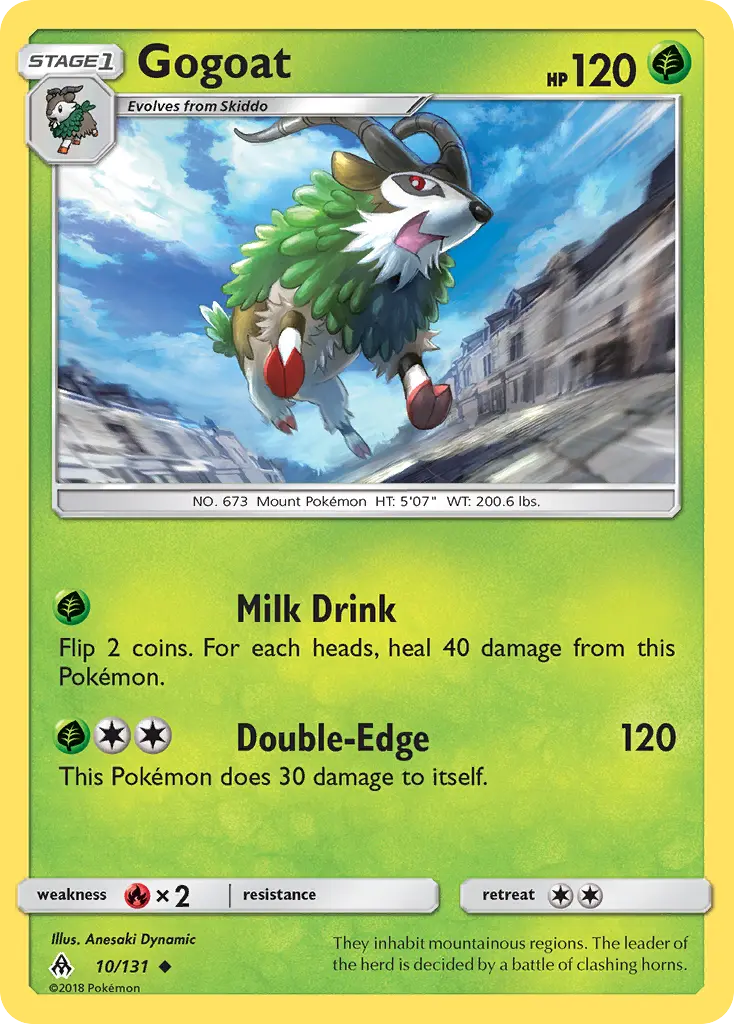 Gogoat (Forbidden Light) - Pokémon in TCG Land México