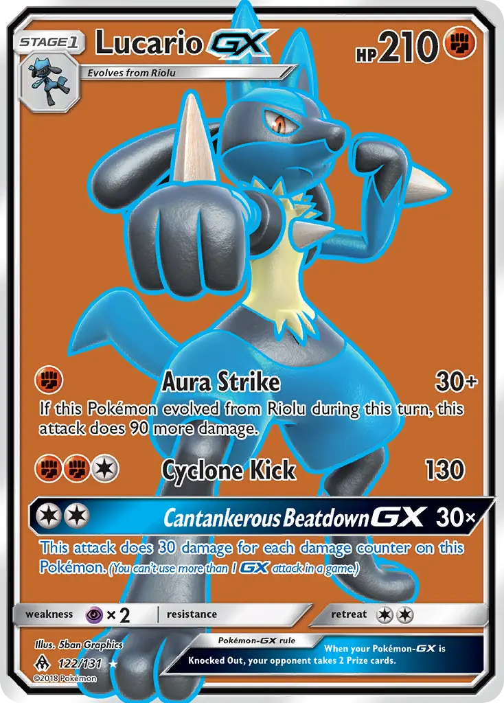 Lucario-GX (Forbidden Light) - Pokémon in TCG Land