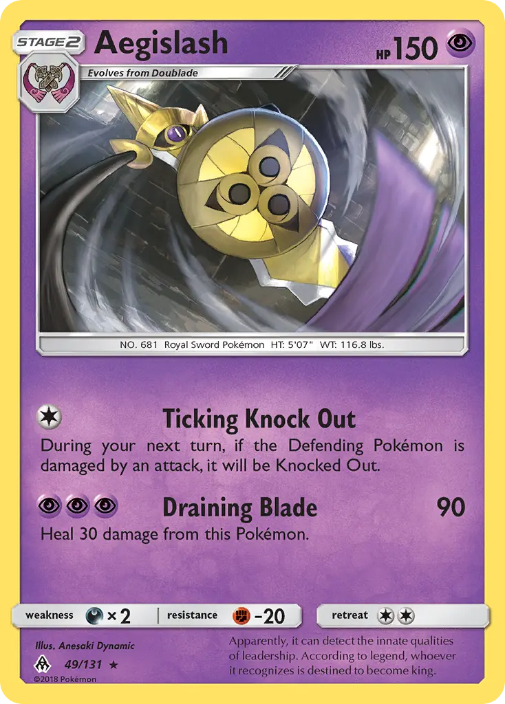 Aegislash (Forbidden Light) - Pokémon in TCG Land