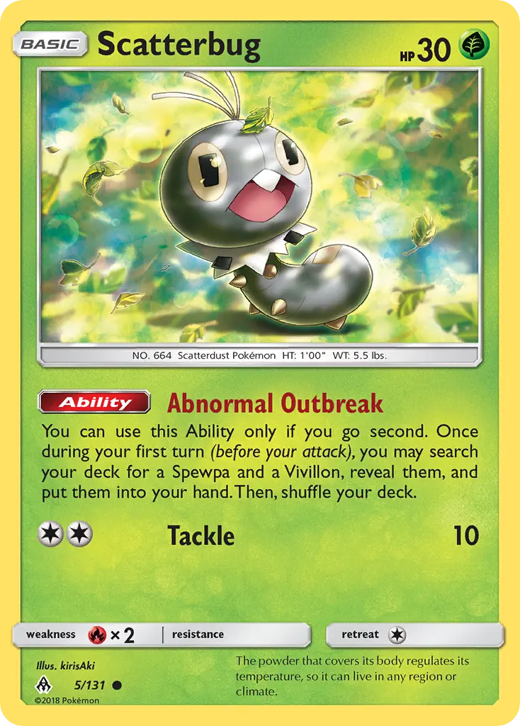 Scatterbug (Forbidden Light) - Pokémon in TCG Land