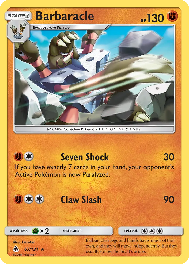 Barbaracle (Forbidden Light) - Pokémon in TCG Land México