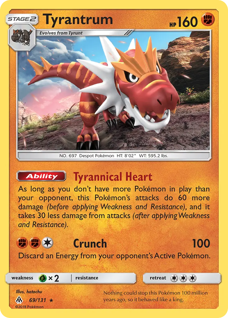 Tyrantrum (Forbidden Light) - Pokémon in TCG Land