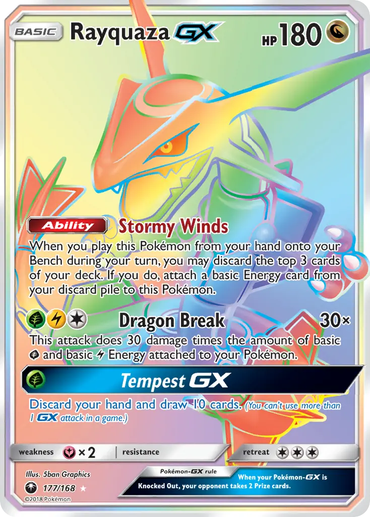 Rayquaza-GX (Celestial Storm) - Pokémon in TCG Land México