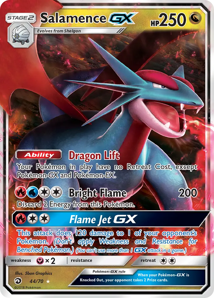 Salamence-GX (Dragon Majesty) - Pokémon in TCG Land México