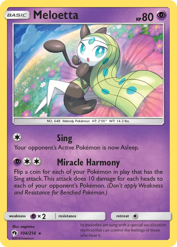 Meloetta (Lost Thunder) - Pokémon in TCG Land