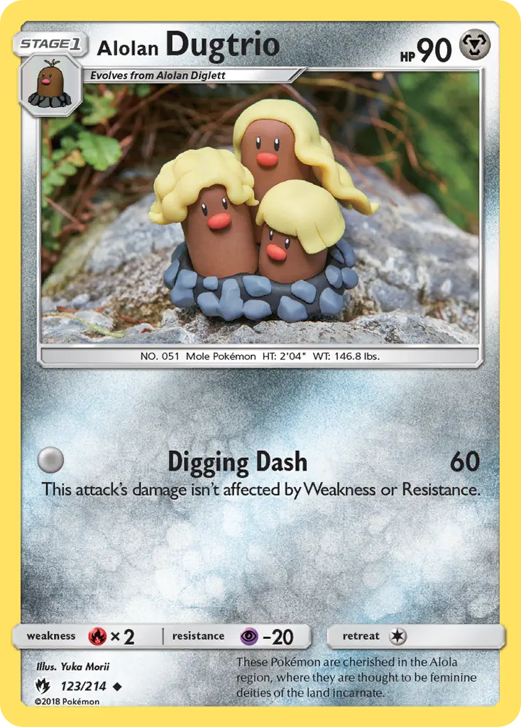 Alolan Dugtrio (Lost Thunder) - Pokémon in TCG Land México