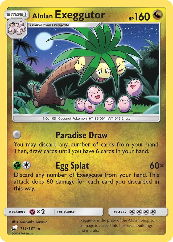 Alolan Exeggutor (Team Up) - Pokémon in TCG Land México