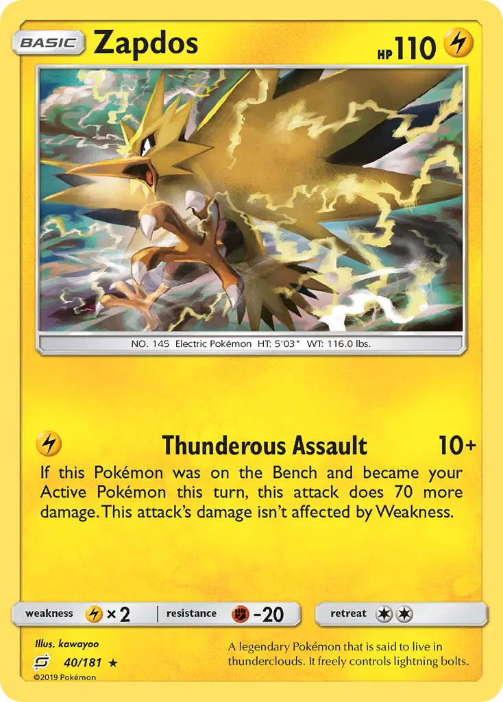 Zapdos (Team Up) - Pokémon in TCG Land México