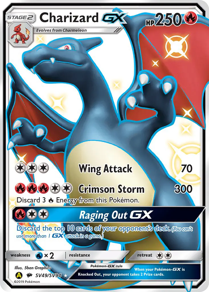 Charizard-GX (Hidden Fates Shiny Vault) - Pokémon in TCG Land