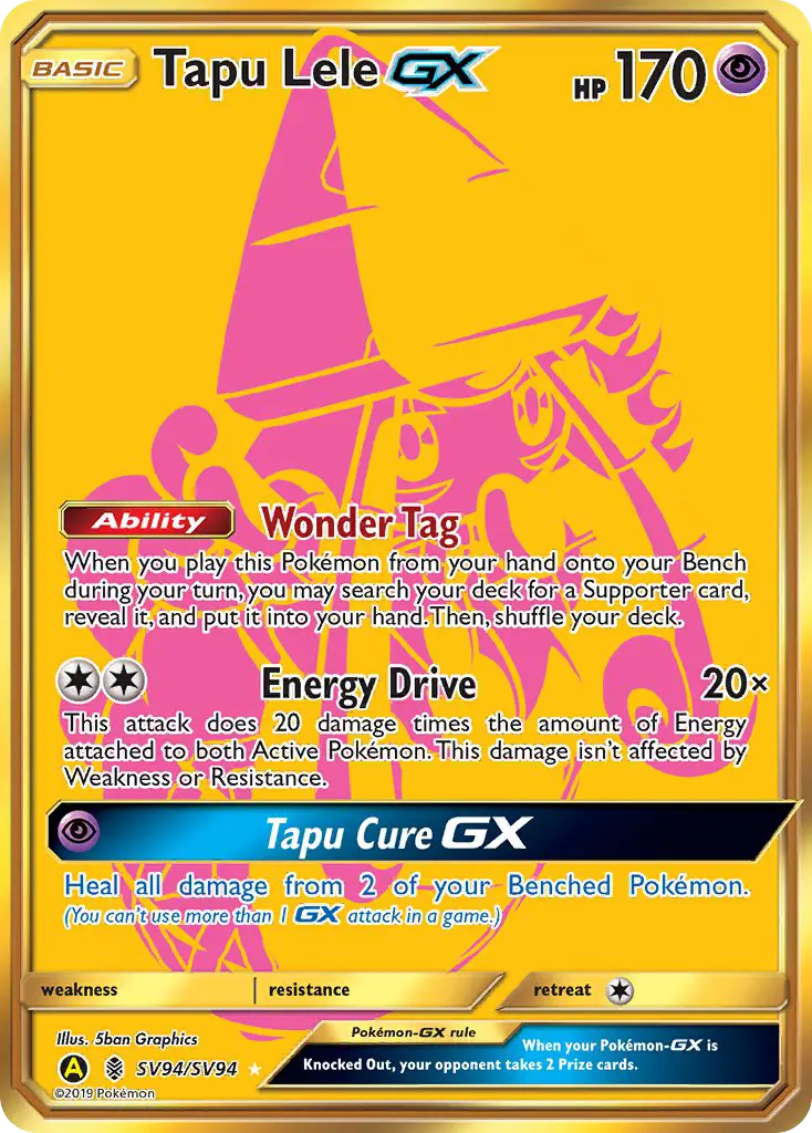Tapu Lele-GX (Hidden Fates Shiny Vault) - Pokémon in TCG Land México