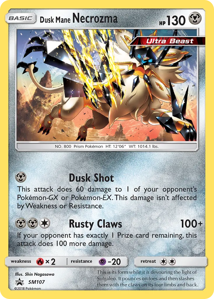 Dusk Mane Necrozma (SM Black Star Promos) - Pokémon in TCG Land México