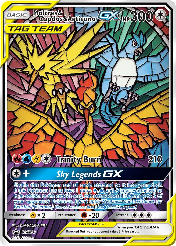 Moltres & Zapdos & Articuno-GX (SM Black Star Promos) - Pokémon in TCG Land