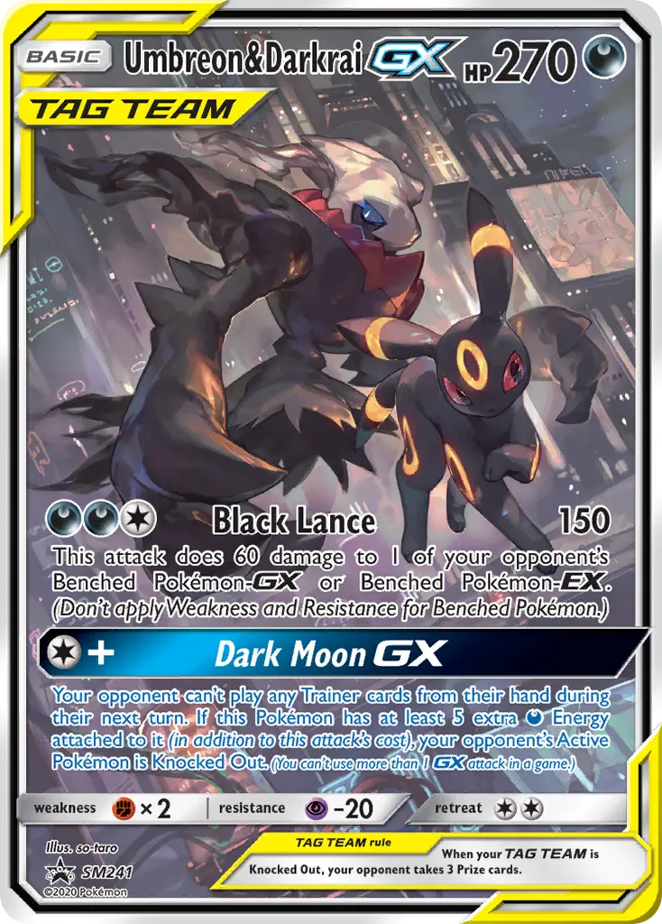 Umbreon & Darkrai-GX (SM Black Star Promos) - Pokémon in TCG Land México