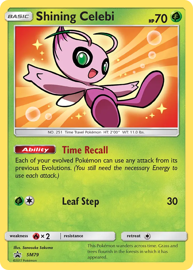 Shining Celebi (SM Black Star Promos) - Pokémon in TCG Land México