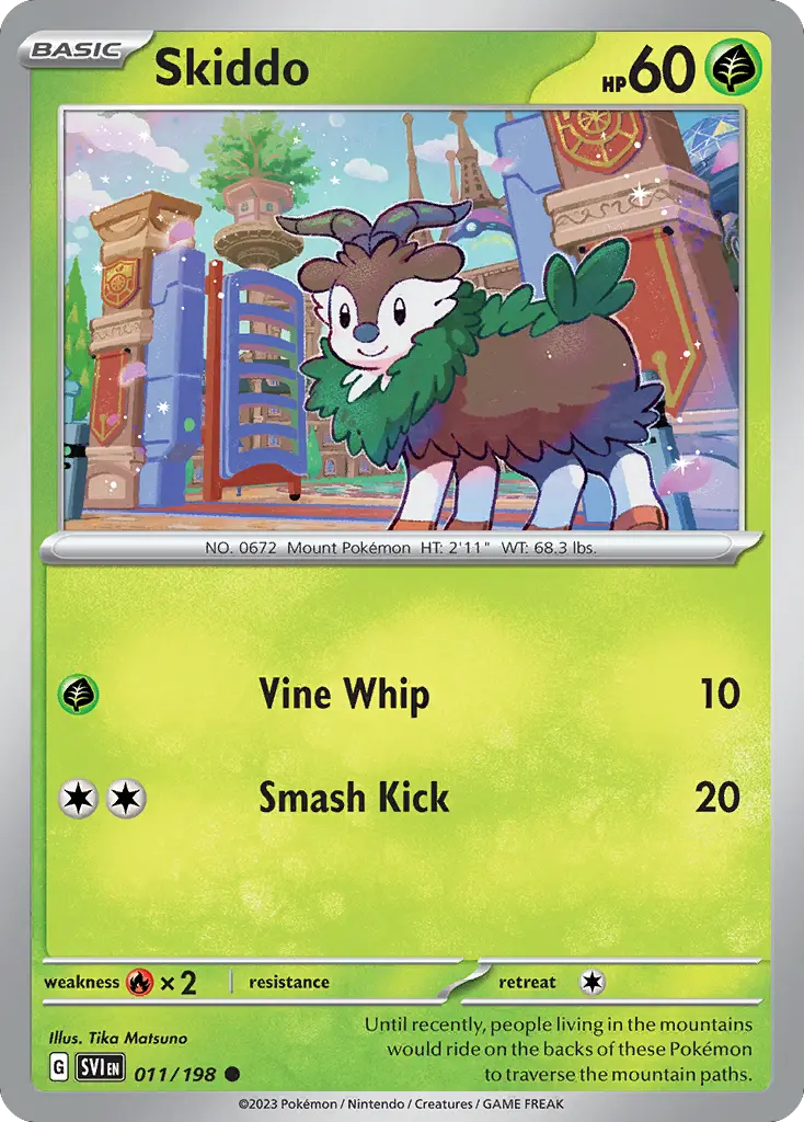Skiddo (Scarlet & Violet) - Pokémon in TCG Land
