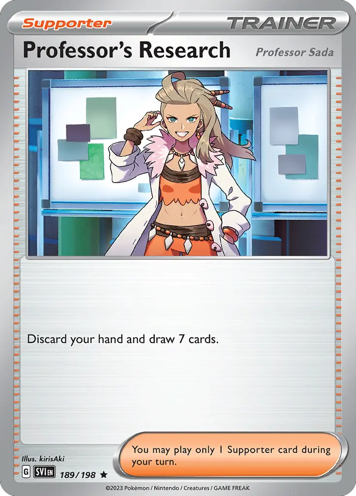 Professor's Research (Professor Sada) (Scarlet & Violet) - Pokémon in TCG Land