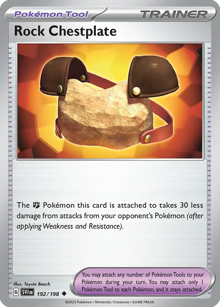 Rock Chestplate (Scarlet & Violet) - Pokémon in TCG Land