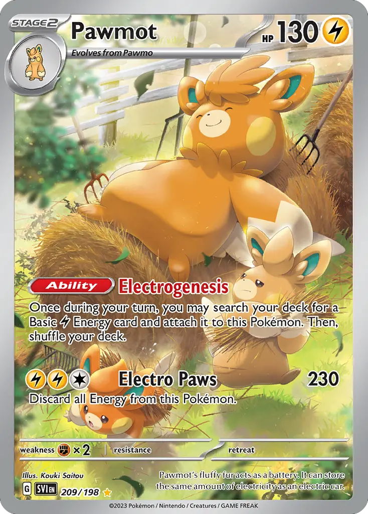Pawmot (Scarlet & Violet) - Pokémon in TCG Land