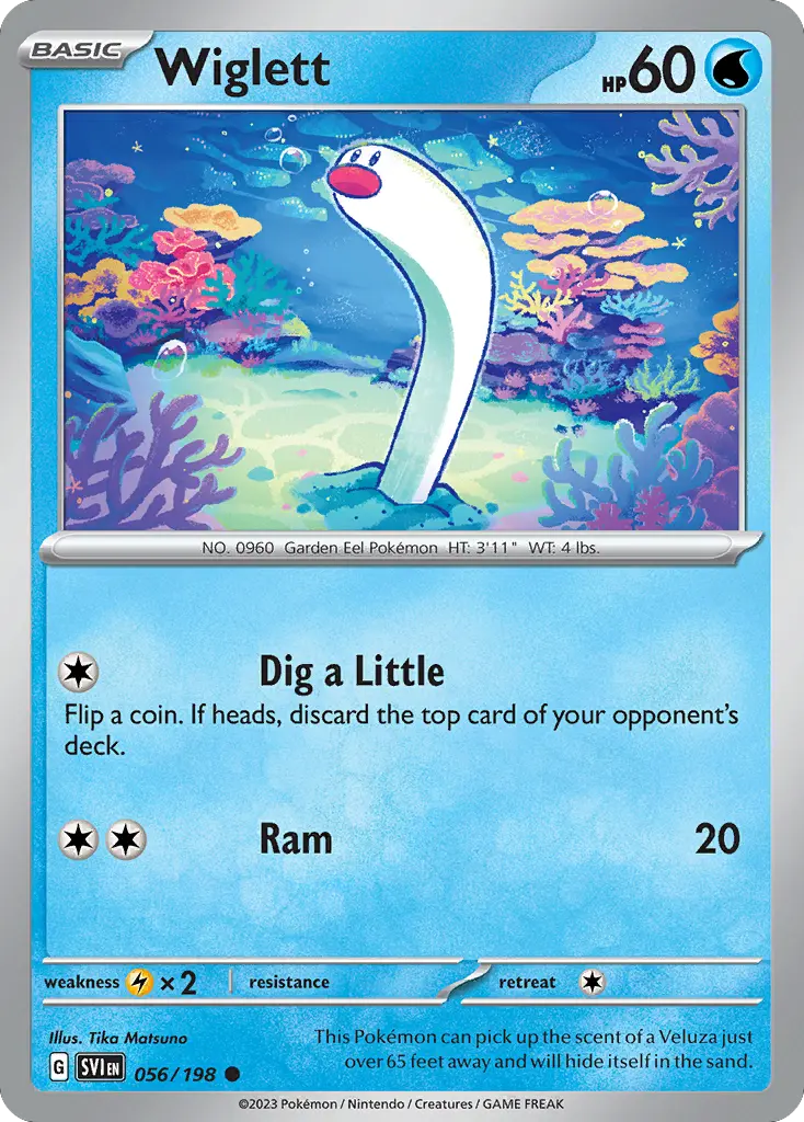 Wiglett (Scarlet & Violet) - Pokémon in TCG Land