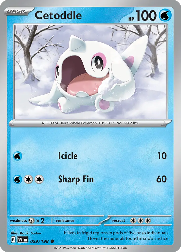 Cetoddle (Scarlet & Violet) - Pokémon in TCG Land