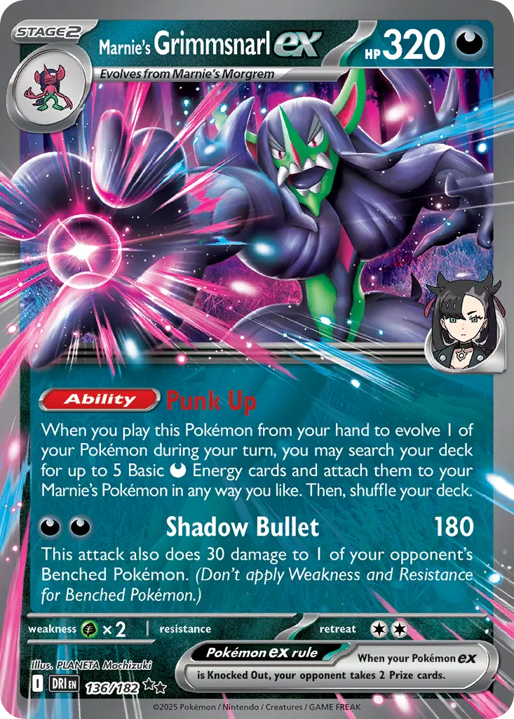 Marnie's Grimmsnarl ex (Destined Rivals) - Pokémon in TCG Land