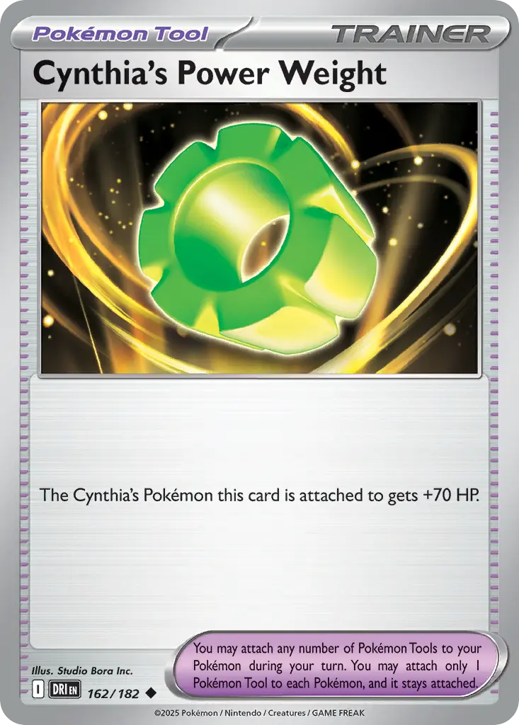 Cynthia's Power Weight (Destined Rivals) - Pokémon in TCG Land