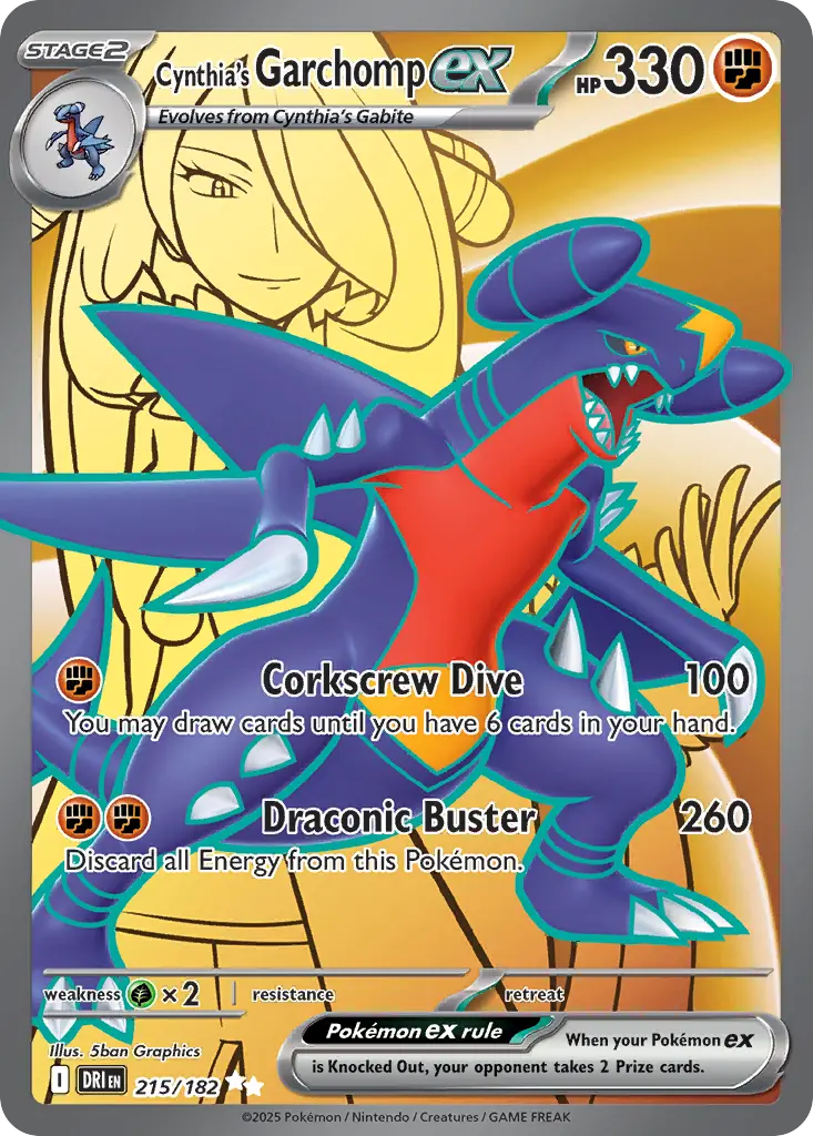Cynthia's Garchomp ex (Destined Rivals) - Pokémon in TCG Land