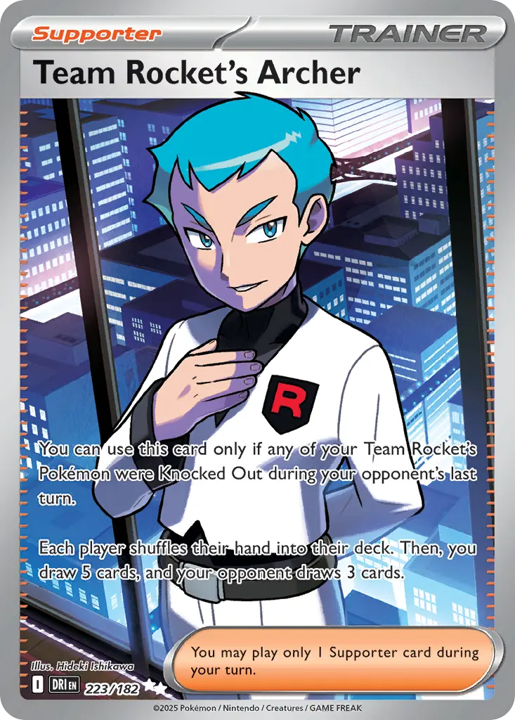 Team Rocket's Archer (Destined Rivals) - Pokémon in TCG Land
