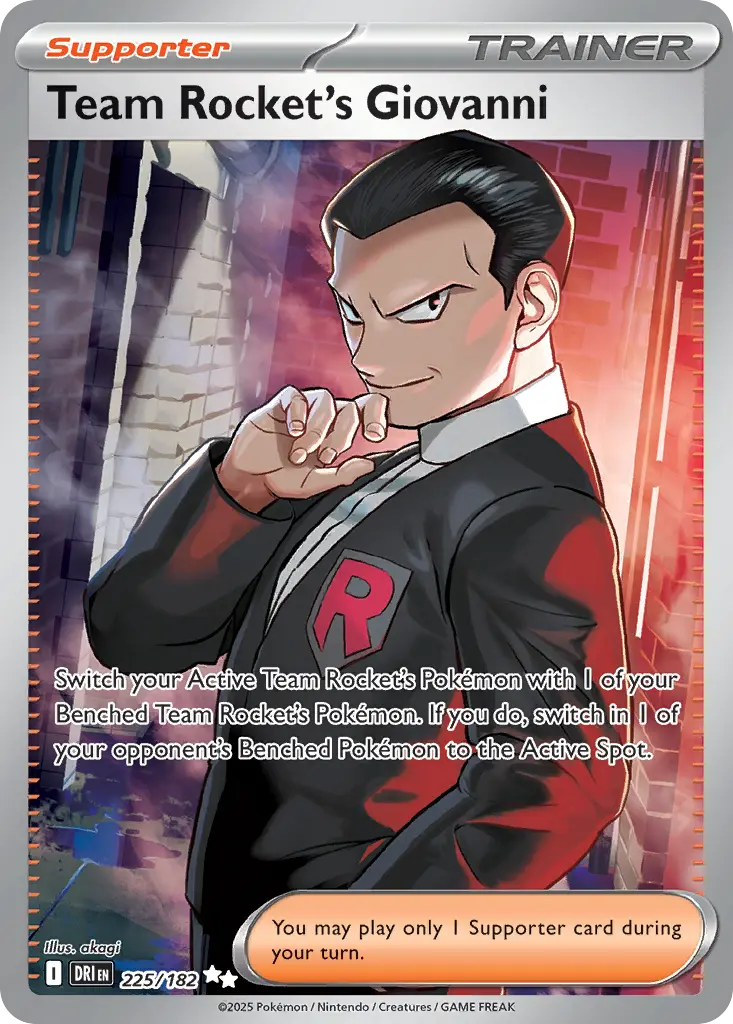 Team Rocket's Giovanni (Destined Rivals) - Pokémon in TCG Land