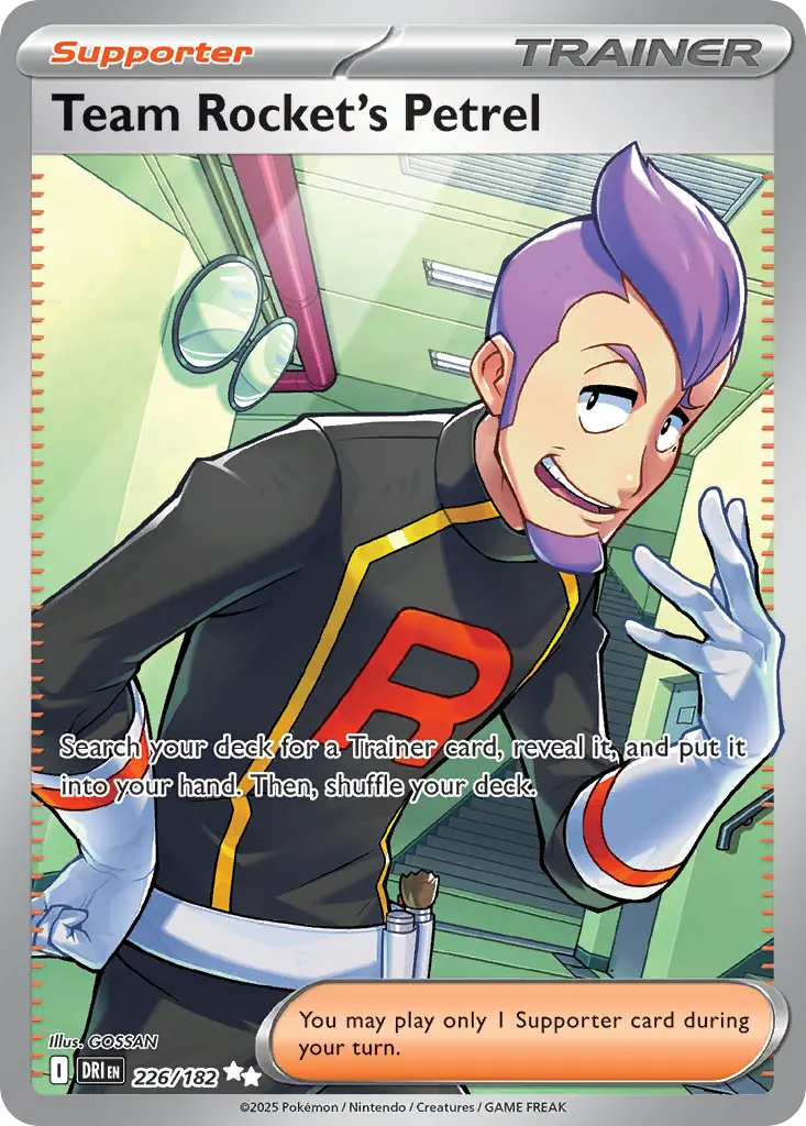 Team Rocket's Petrel (Destined Rivals) - Pokémon in TCG Land
